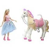 Barbie Prinzessinnen Abenteuer Tanzendes Pferd und Puppe