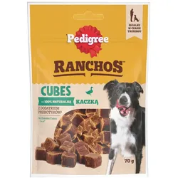 PEDIGREE Ranchos Cubes 70 g: Zusatzfutter für adulte Hunde mit Ente