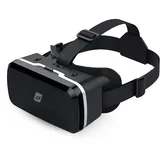 NK Smartphone 3D VR Brille - Smartphone Virtual Reality Smart Glasses 4.7" - 6.53", Betrachtungswinkel 90-100 Grad, 360° Drehung, verstellbare Linse und Pupillenanpassung - Schwarz
