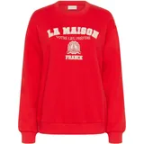 Kaffe KAberta Sweatshirt Rot/Weiß XS