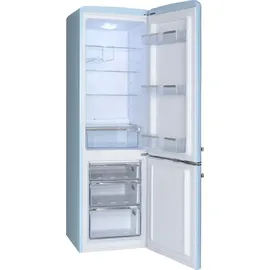 Amica KGCR 387 100 L Retro-Kühl-Gefrierkombination (244 l, 1810 mm hoch, Hellblau)