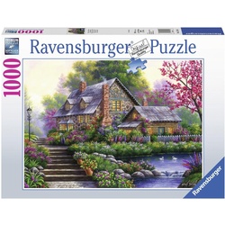Ravensburger Puzzle »Romantisches Cottage«, 1000 Puzzleteile, Made in Germany, FSC® - schützt Wald - weltweit
