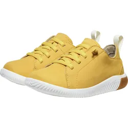 Barfußschuh KEEN "KNX LACE", Gr. 27/28, daffodil, star weiß, Leder, sportlich, Schuhe