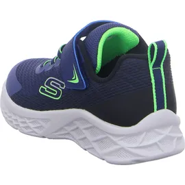 SKECHERS Microspec Ii Zovrix Turnschuhe Ohne Schnürsenkel Navy / Black / Lime 29