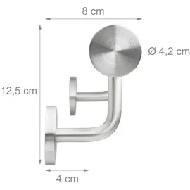 Relaxdays Handlauf, Edelstahl,