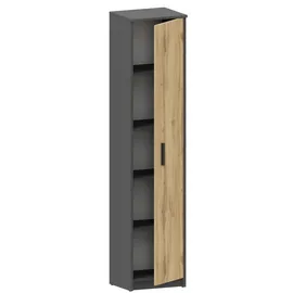 matkam Schrank Holzwerkstoff 40x182x35 cm Anthrazit