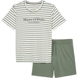 Marc O'Polo Shorty »MIX-N-MATCH«, in softer Jersey-Qualität, Gr. L, green-white, , 23067445-L