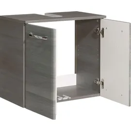 Saphir Waschbeckenunterschrank 2 Türen 60 x 53 x 33 cm Grau