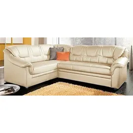 DOMO collection Ecksofa DOMO COLLECTION "Montana, zeitlose Rückensteppung, bequeme Armlehnen, L-Form", beige (creme), B:234cm H:84cm T:185cm, Sofas, Ecksofa, wahlweise mit Bettfunktion