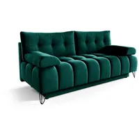 MOEBLO Schlafsofa BRODY, Sofa Couch für Wohnzimmer Polstersofa Sofagarnitur Wohnlandschaft mit Bettfunktion - (BxHxT): 197x93x100 cm, mit Schlaffunktion und Bettkasten grün