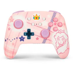 Gamepad für Nintendo Switch, Nintendo Switch Lite, Nintendo Switch OLED Enhanced Wireless Controller Super Mario Princess Peach Plaid 