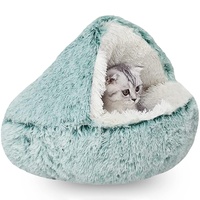 Katzenhöhle Flauschiges Katzenbett Hundehöhle Für Katzen Und Welpen Weich, rutschfest, Waschbares Katzenbett