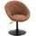 Svita Cocktailsessel Havanna Polyester 62 x 88 x 58 cm Braun drehbar, höhenverstellbar