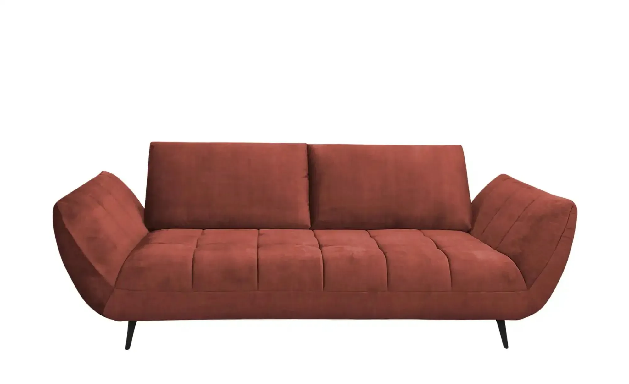 Sofa 2 5 -sitzig  Carly ¦ rot ¦ Maße (cm): B: 240 H: 90 T: 123.0