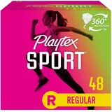 Playtex, Sport Tampons normale Saugfähigkeit, weiß, geruchlos, 48 Stück