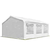 TOOLPORT Partyzelt 3x6 m Pavillon Starke PVC 600 N Plane wasserdicht und schneller Aufbau