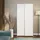 Forte Schwebetürenschrank Nook 100,1 x 190,5 x 39,1 cm Weiß