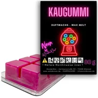 WonderWax Duftwachs WonderWax® Neon Duftwachs 6 Würfel, (Kaugummi), Duftrichtung: Kaugummi