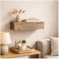 Hti-Living Wandregal 40 x 0 x 0 cm Artisaneiche/Blau