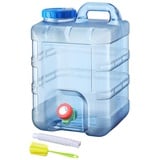 RUYI Wasserkanister mit Hahn und Schraubdeckel, Camping Wasserkanister BPA-frei Trinkwasserkanister, Tragbarer Wassertank mit Griff für Wohnwagen Picknick Wandern (Upgrade 20L)