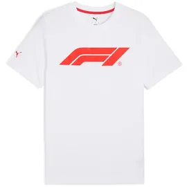 Puma Formel 1 Essentials Logo T-Shirt weiß S