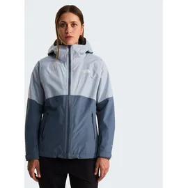 The North Face - Women's DIABLO DYNAMIC ZIP-IN Jacket - Regenjacke Gr. S grau/blau