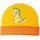 Heless Puppenkleidung Strick-Mütze Dino Gelb/Orange (2135)