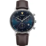 Junkers Herren Armbanduhr Bauhaus Chronograph 9.12.01.12 Lederband braun