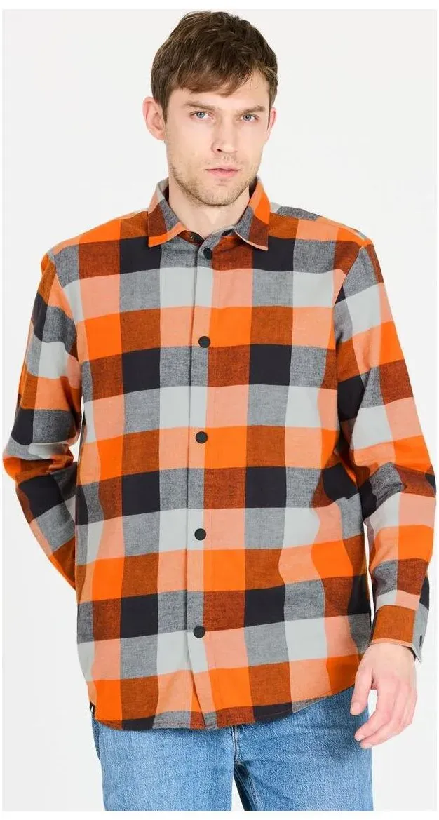 Whistler Riglet M Chequered Shirt autumn maple (5141) 3XL