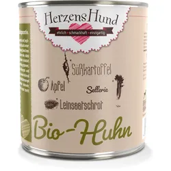 Herzenshund Bio Huhn mit Süßkartoffel 800 Gramm  Huhn mit Süßkartoffel 6 x 800g