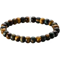 Thomas Sabo Armband in silberfarben, braun, blau | Gr.: