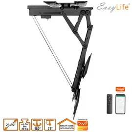 Easy Life EasyLife TV Deckenhalter Smart Home elektrisch drehbar und schwenkbar, 23 bis 65 Zoll VESA 400x400 Schwarz