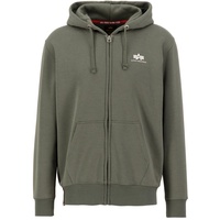 Alpha Industries Basic Sl Reißverschlusspullover Dark Olive M