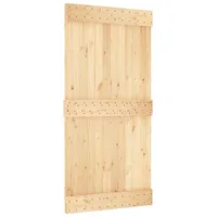 vidaXL Schiebetür Tür NARVIK Natur 100 x 210 cm Massivkiefer (1-St) beige