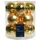Kaemingk Weihnachtsbaumkugeln Glas 8 cm 12 Stück hell gold matt