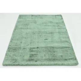 my home Teppich »Shirley«, rechteckig, Handweb Teppich, aus weicher Viskose, handgewebt, Wohnzimmer, 20572126-2 salbei 12 mm,