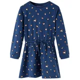 vidaXL Kinderkleid mit Langen Ärmeln Marineblau 104