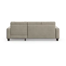 Home Affaire Ecksofa HOME AFFAIRE "Summer L-Form", grau (steel), B:249cm H:91cm T:164cm, 95% Polyester, 5% Polyamid, Sofas, Ecksofa, mit Recamiere, mit oder ohne Bettfunktion und Bettkasten, Cord-Bezug