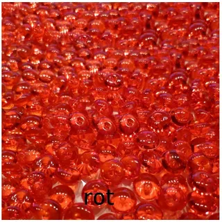 Fuchs Versand 24/7 Deko-Granulate 1000 Tropfen Perlen Dekogranulat 5-6mm 100 g Streudeko MADE IN GERMANY rot