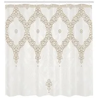 ABAKUHAUS Duschvorhang 175 x 200 cm creme