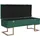 vidaXL Sitzbank Mit Staufach Grün 105 x 40 x 44 cm