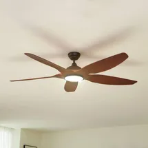 LUCANDE Omendo 152 cm Deckenventilator Schwarz