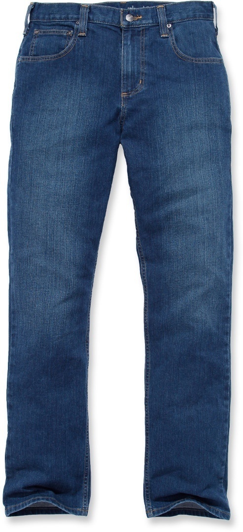 Carhartt Rugged Flex Relaxed Straight Jeans, blauw, 30 Voorman