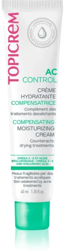 Topicrem AC Compensating Moisturizing Cream Feuchtigkeitscreme für fettige Haut mit Neigung zu Akne 40 ml