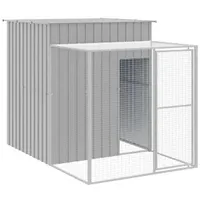 vidaXL Freilaufgehege 165 x 251 x 181 cm grau
