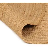 vidaXL Teppich Jute Geflochten 240 cm Rund