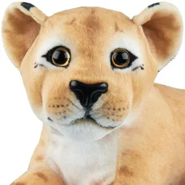 Brubaker Löwin Kuscheltier - 30 cm Stofftier Löwe - Baby Plüschtier Raubkatze Liegend - Kinder Plüsch Spielzeug Braun