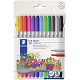 Staedtler Faserschreiberetui 12St sortiert 320 C12 Noris