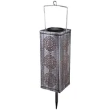 GLOBO Solarleuchte Metall 1x LED grau