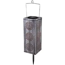 GLOBO Solarleuchte Metall 1x LED grau